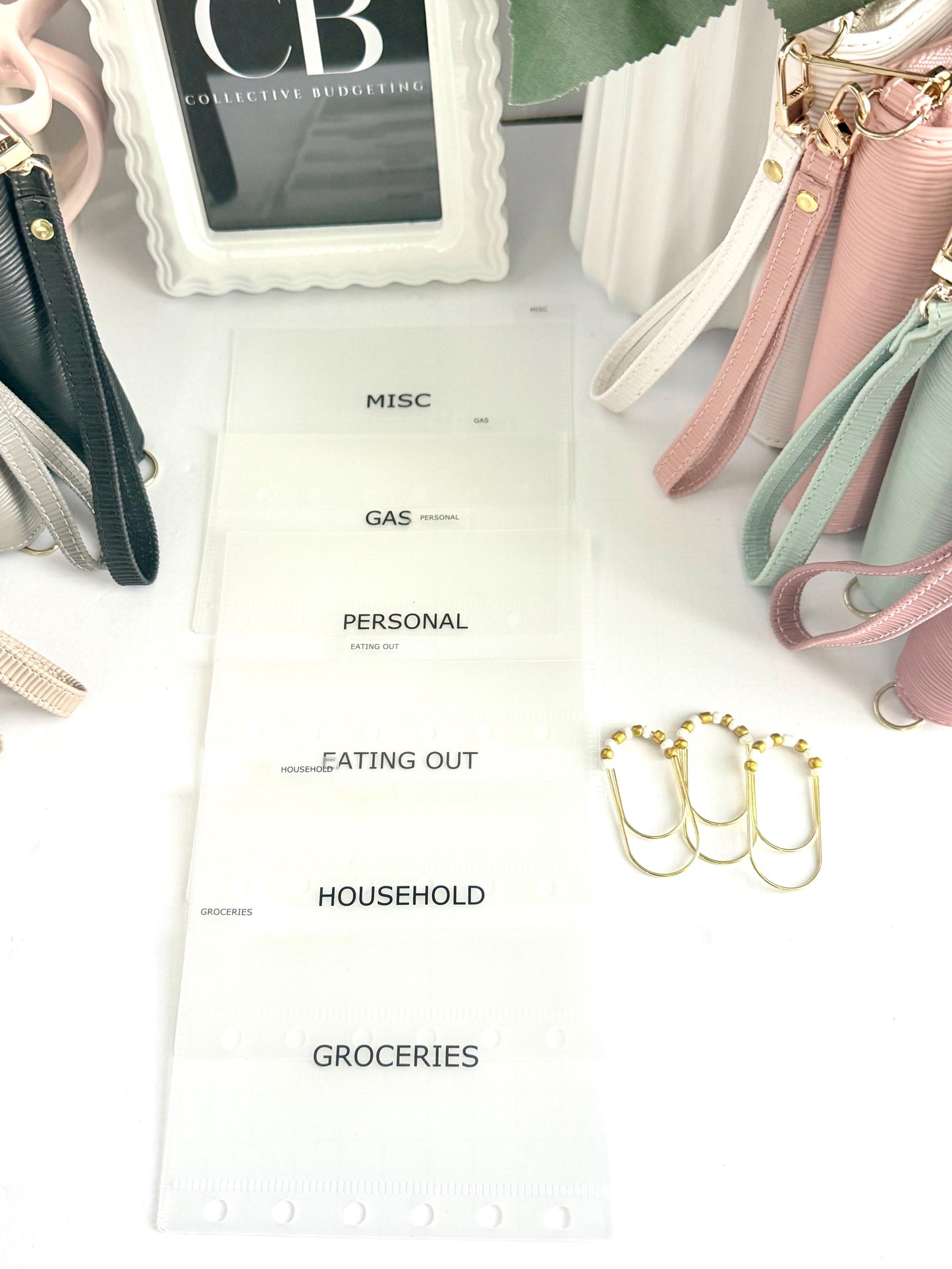 A7 Zippy Bundle | A7 Wallet with Cash Envelopes and Custom Paperclip