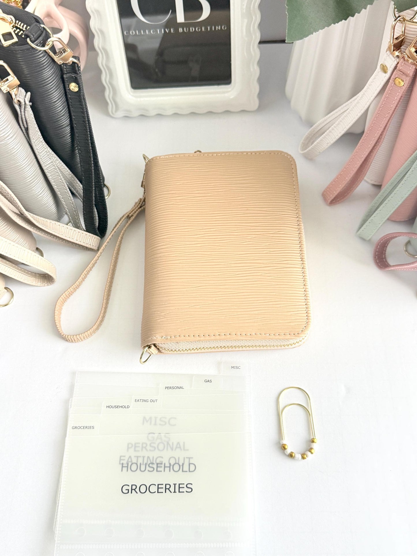 A7 Zippy Bundle | A7 Wallet with Cash Envelopes and Custom Paperclip