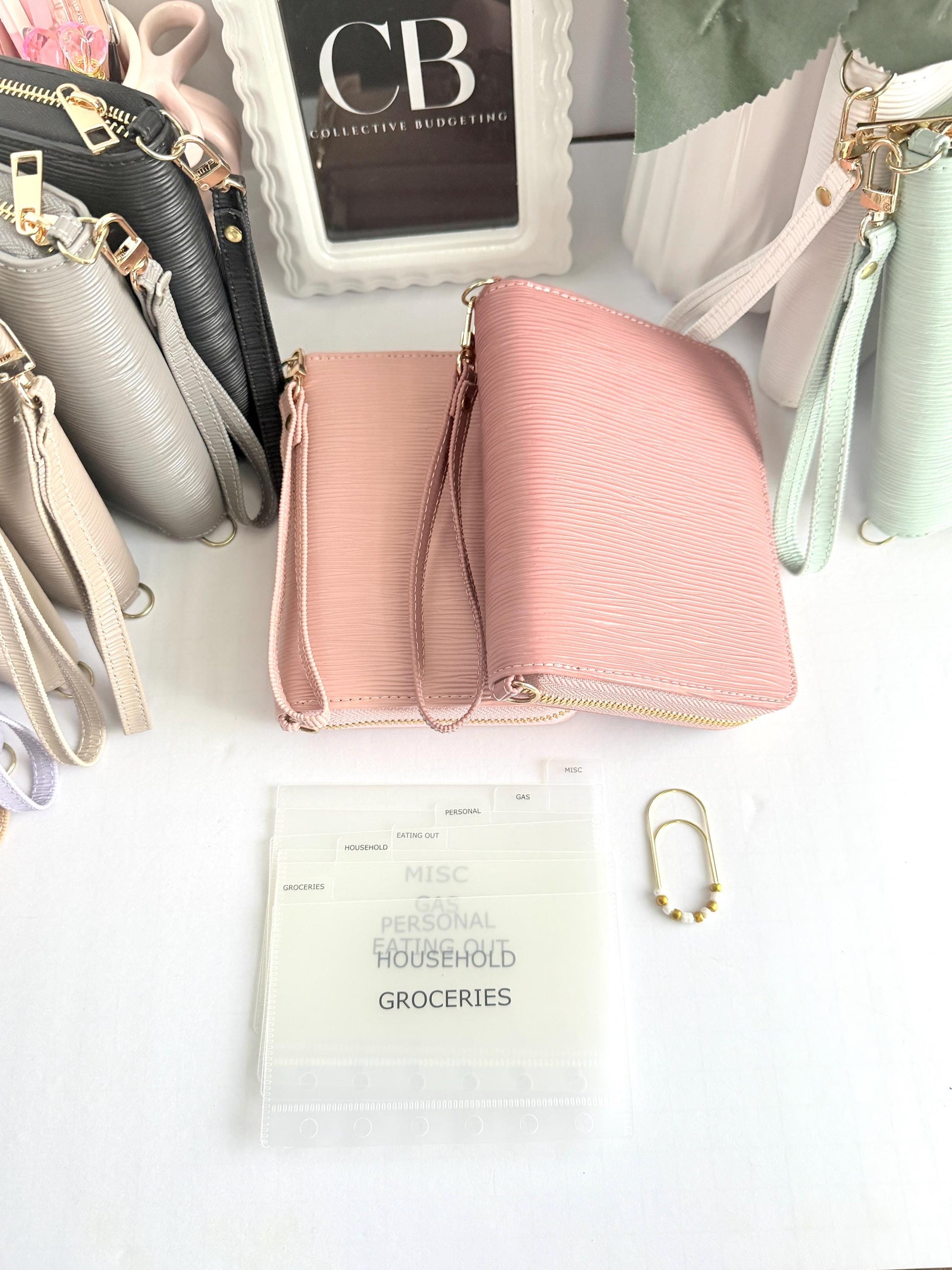A7 Zippy Bundle | A7 Wallet with Cash Envelopes and Custom Paperclip