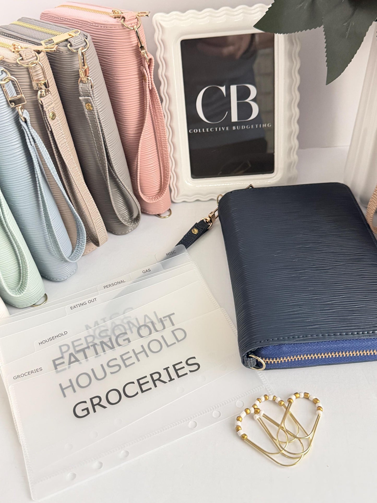 A6 Zippy Binder Bundle | A6 Wallet with Cash Envelopes and a Custom Paperclip