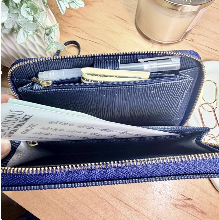 A6 Zippy Binder Bundle | A6 Wallet with Cash Envelopes and a Custom Paperclip