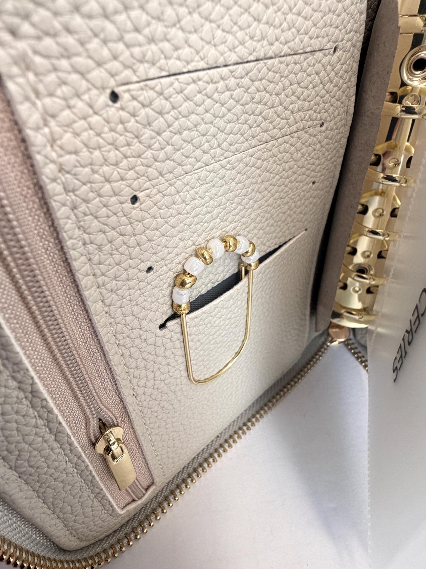 A7 Oversized Litchi Budget Wallet/Binder: Cash Stuffing Organizer