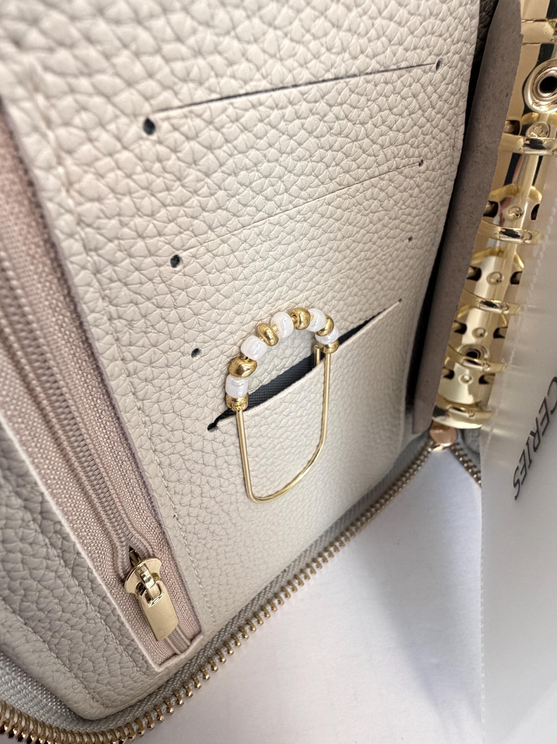 A7 Oversized Litchi Budget Wallet/Binder: Cash Stuffing Organizer