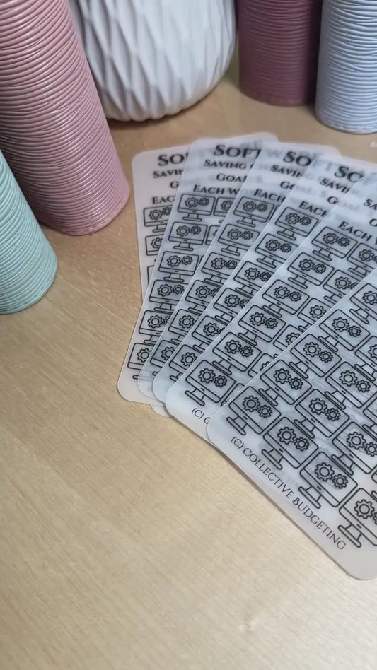 Software Savings Challenge: Laminated Vellum Cash Tracker