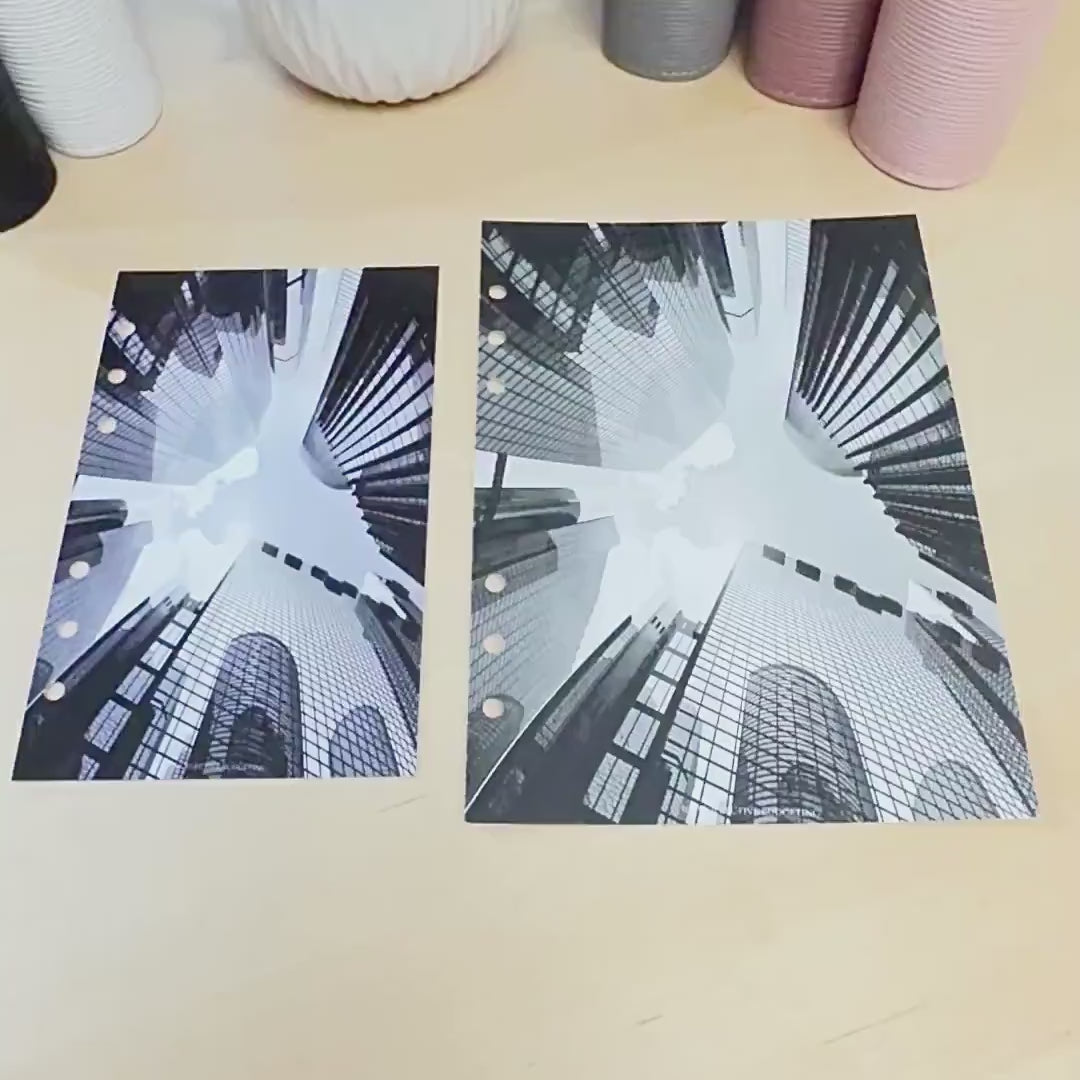 City High Rise Budget Binder Dashboard: A5 A6 Cash Stuffing Insert