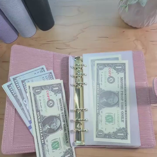 Clear Frosted Cash Envelopes | A6 & A5 Binder Budgeting | 6 Pack Durable PVC | No Zipper |