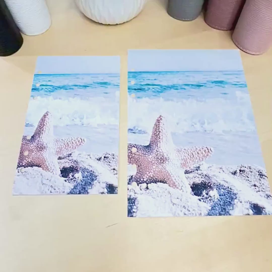 Beach Budget Binder Dashboard Insert: A5 A6 Cash Stuffing Tool