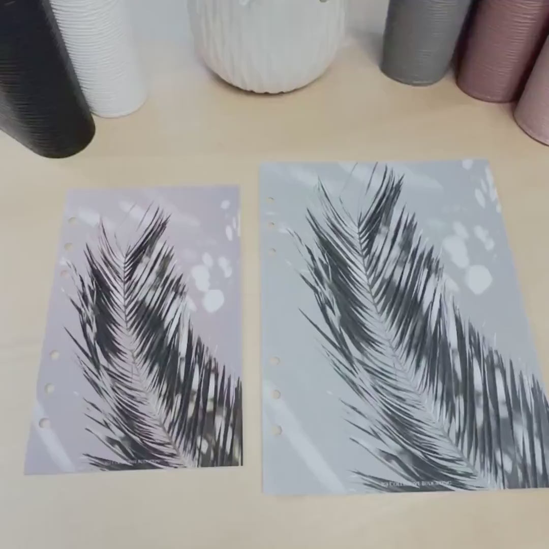 Palm Leaves Budget Binder Dashboard: A5 A6 Cash Stuffing Insert