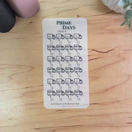 Prime Days Savings Challenge – A5 A6 Matte Vellum Cash Stuffing Tracker | Shopping Sinking Fund