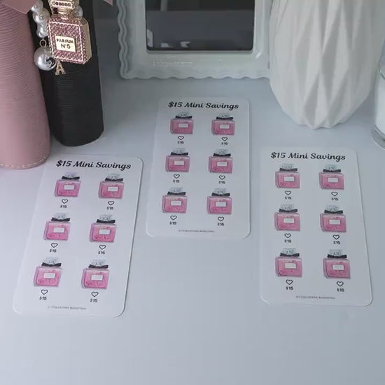 Specialty Treats Mini Savings Challenge Set | 5-Pack Budget Tracker Cards