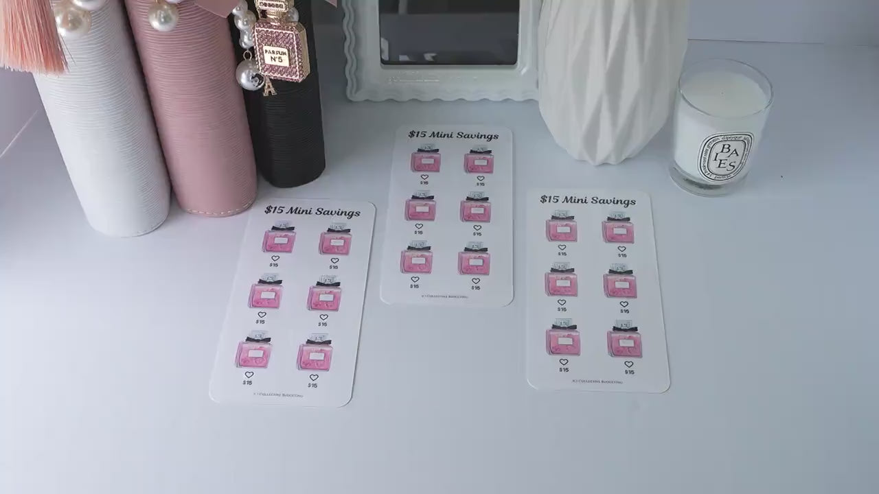 Specialty Treats Mini Savings Challenge Set | 5-Pack Budget Tracker Cards