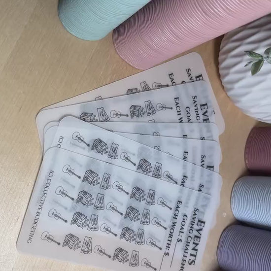 Events Savings Challenge: Laminated Vellum  for Concerts, Travel, Nights Out