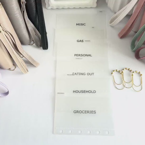 A7 Zippy Bundle | A7 Wallet with Cash Envelopes and  Custom Paperclip