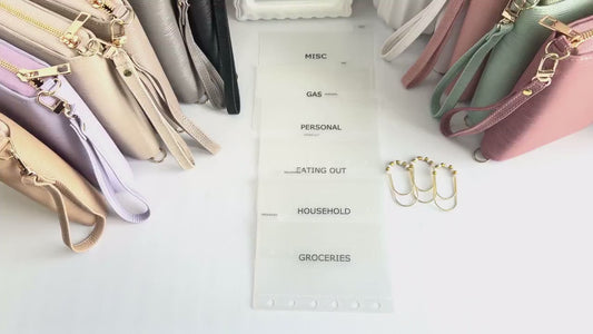 A7 Zippy Bundle | A7 Wallet with Cash Envelopes and  Custom Paperclip