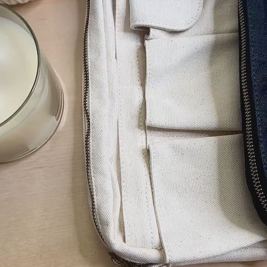 Canvas Zipper Budget Bag: Cash Stuffing Wallet Organizer