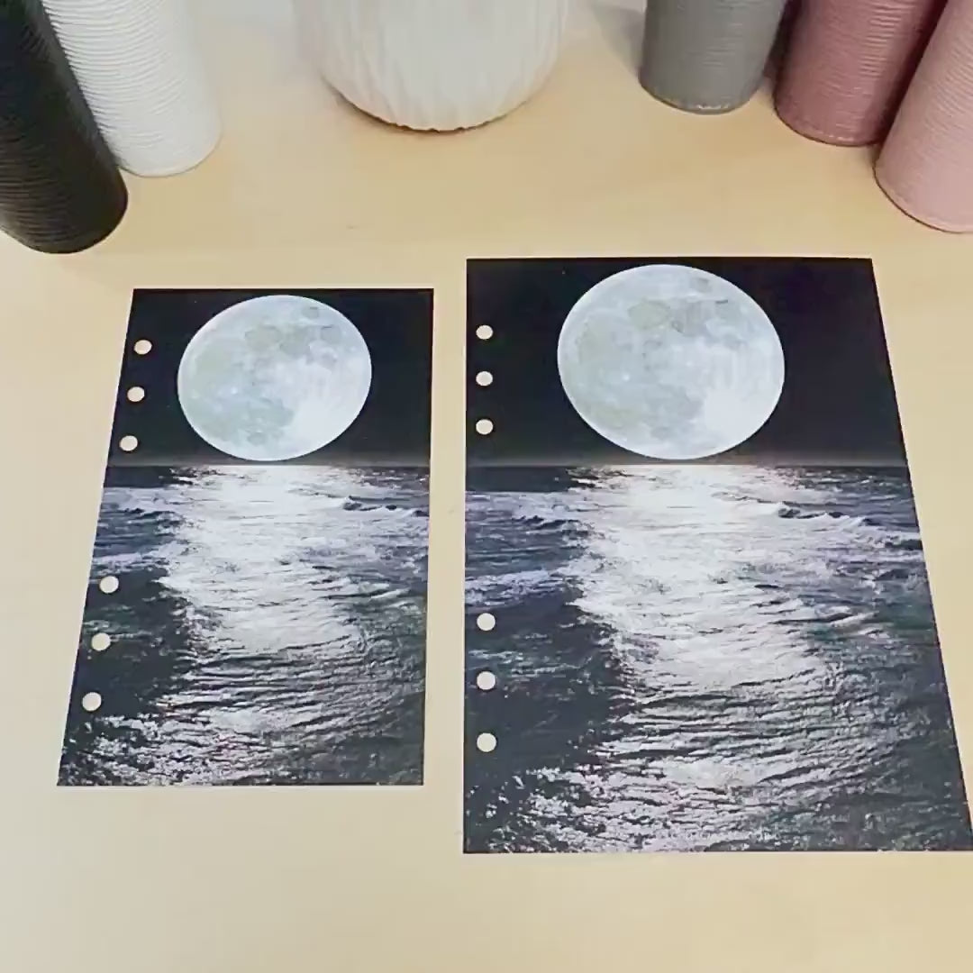 Moonrise Budget Binder Dashboard Insert: A5 A6 Cash Stuffing