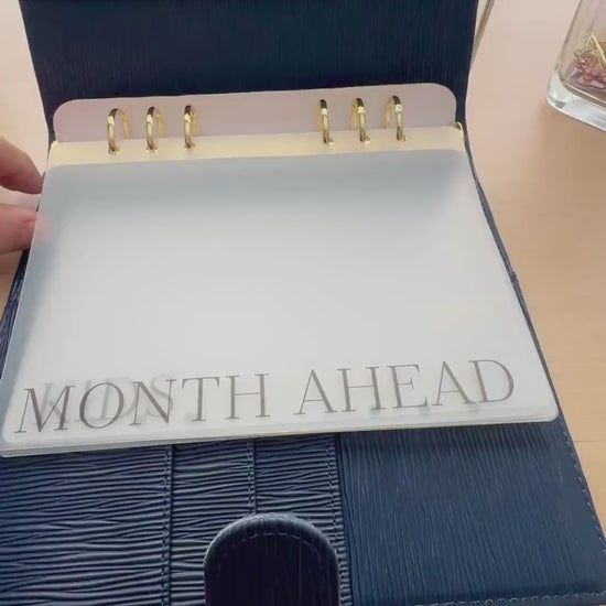 A5 Budget Binder Dashboard Dividers: Laminated Vellum  Minimalist Planner Tabs