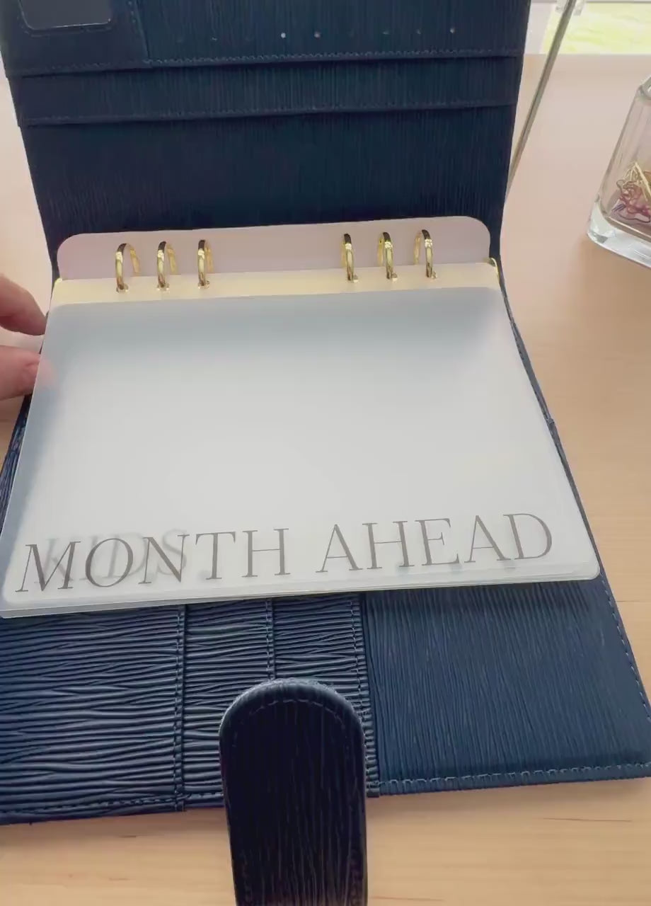 A5 Budget Binder Dashboard Dividers: Laminated Vellum  Minimalist Planner Tabs