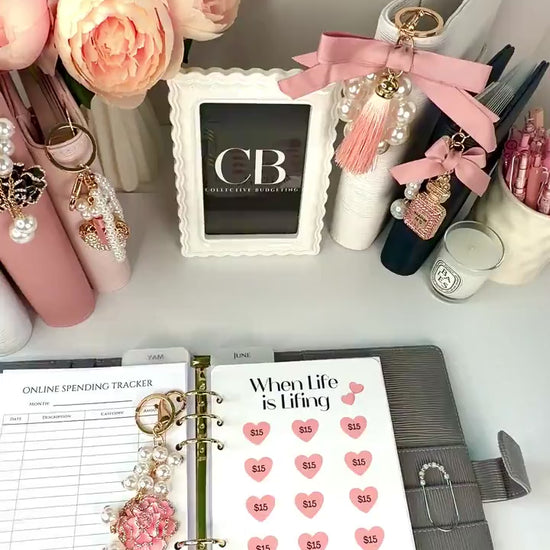 When Life is Lifing A5 Hearts Savings Challenge | Laminated Cash Stuffing Tracker