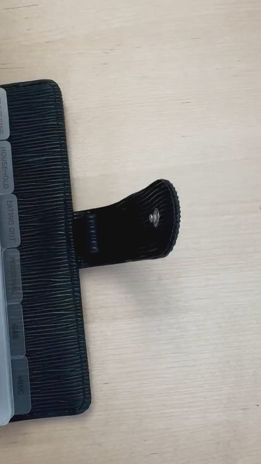 Epi A6 Budget Binder: Silver Rings, Cash Envelope System