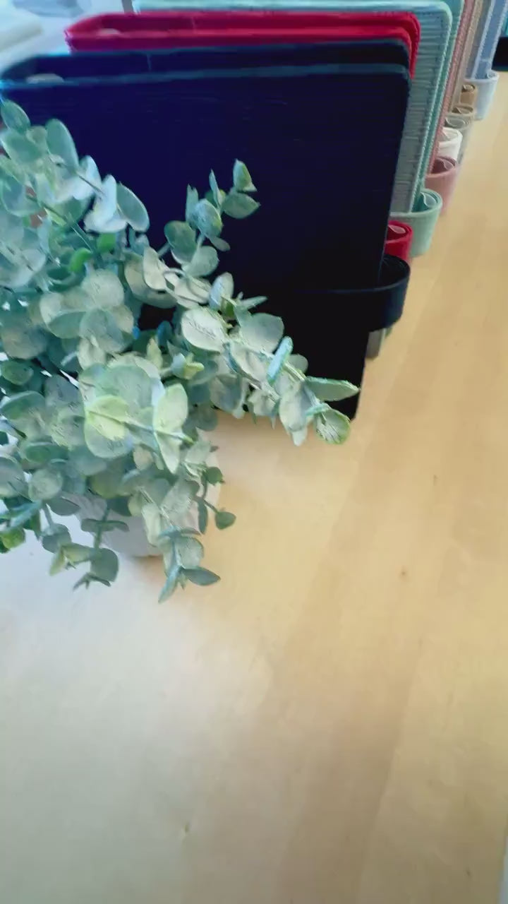 Saffiano A5 Budget Binder: Gold Rings, Cash Envelope Wallet