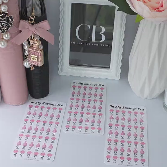 In My Savings Era Savings Challenge | Laminated Reusable Erasable Tracker Card