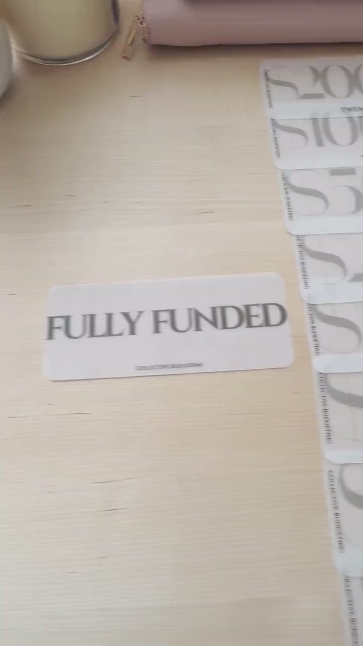 Denomination Placeholders for Cash Stuffing, Budget Organizers, Budgeting Tools, Money Management Accessories