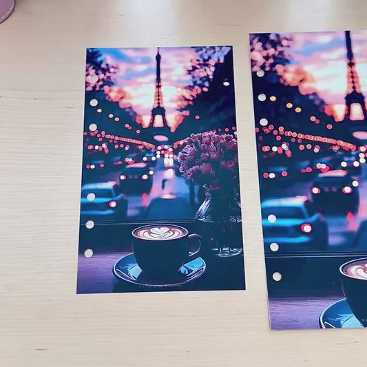 Coffee Shop Budget Binder Dashboard: A5/A6 Cash Stuffing Insert