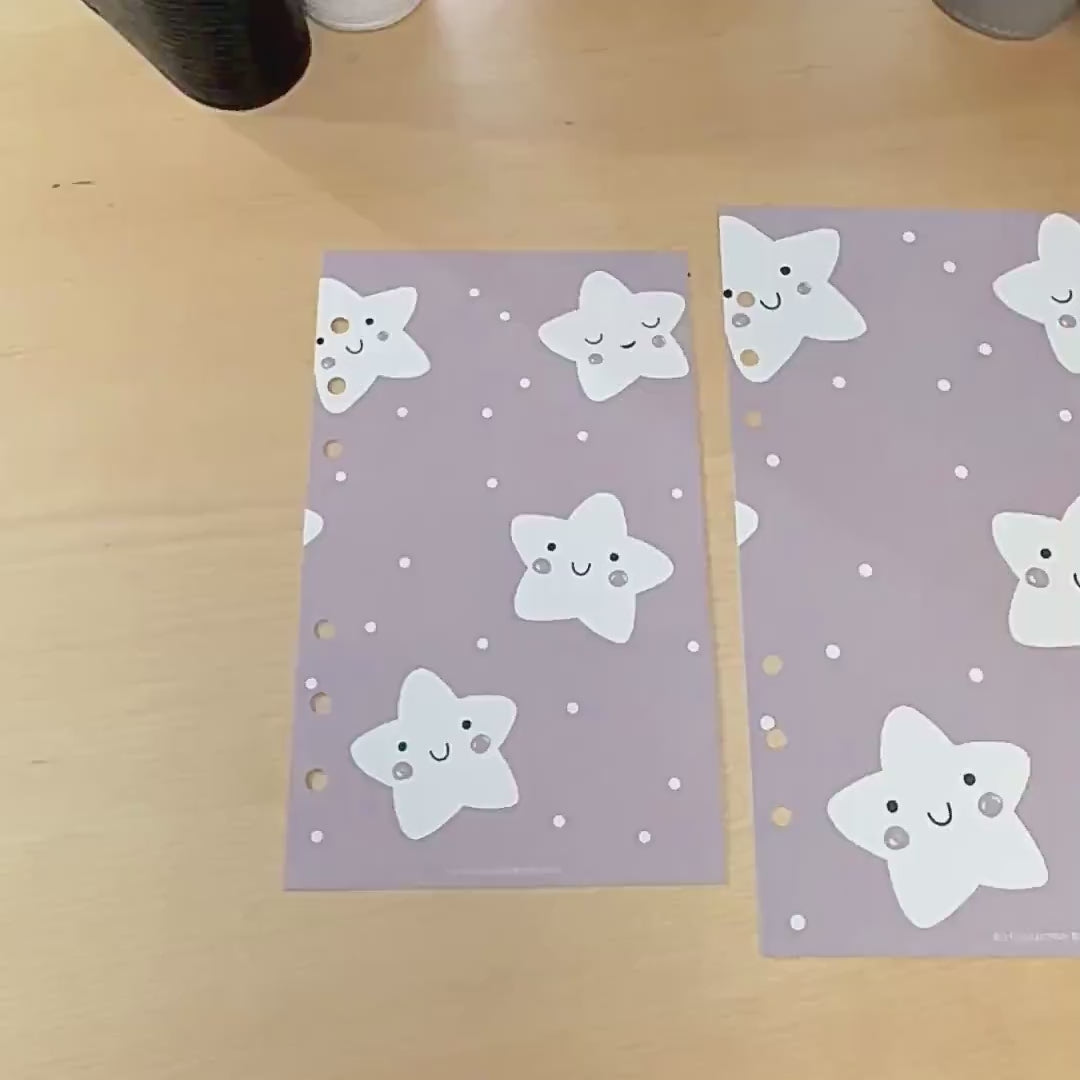 Rising Star Kids Budget Binder Dashboard: A5 A6 Cash Stuffing Insert