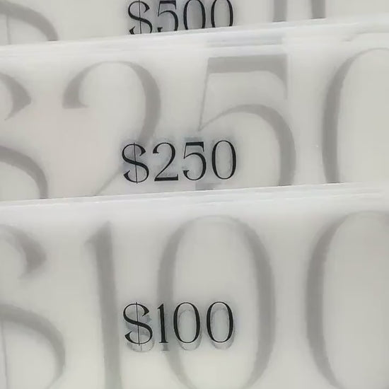 Cash Envelope Placeholders: Laminated Vellum Budget Organizer Inserts