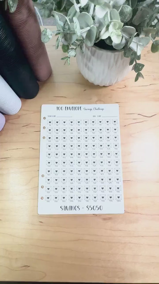 Budget Binder Savings Challenge | A5 A6 Tracker | Stuffing Binder Inserts