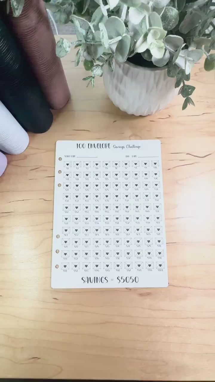 Budget Binder Savings Challenge | A5 A6 Tracker | Stuffing Binder Inserts