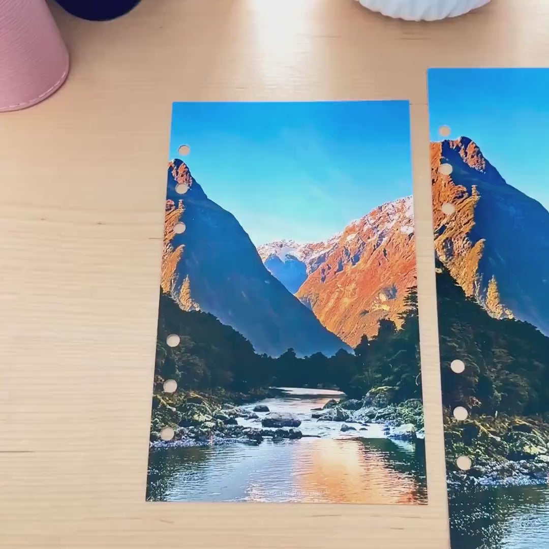 Mountains Budget Binder Dashboard Insert: A5/A6 Cash Stuffing Tool