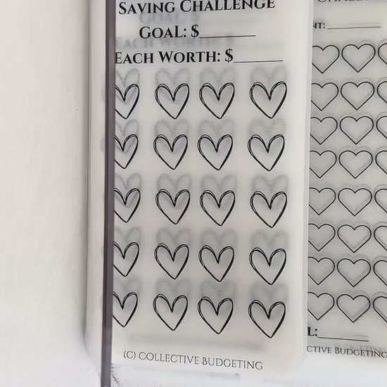 Thanksgiving Savings Challenge: Laminated Vellum Cash Tracker