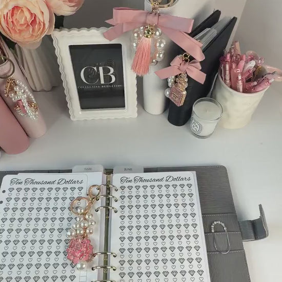 Save Ten Thousand Dollars | A5 Diamond Savings Challenge | Laminated Cash Stuffing Tracker