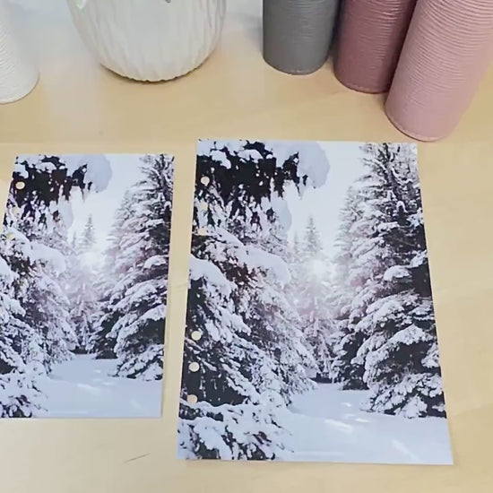 Winter Budget Binder Dashboard: A5/A6 Cash Stuffing Insert