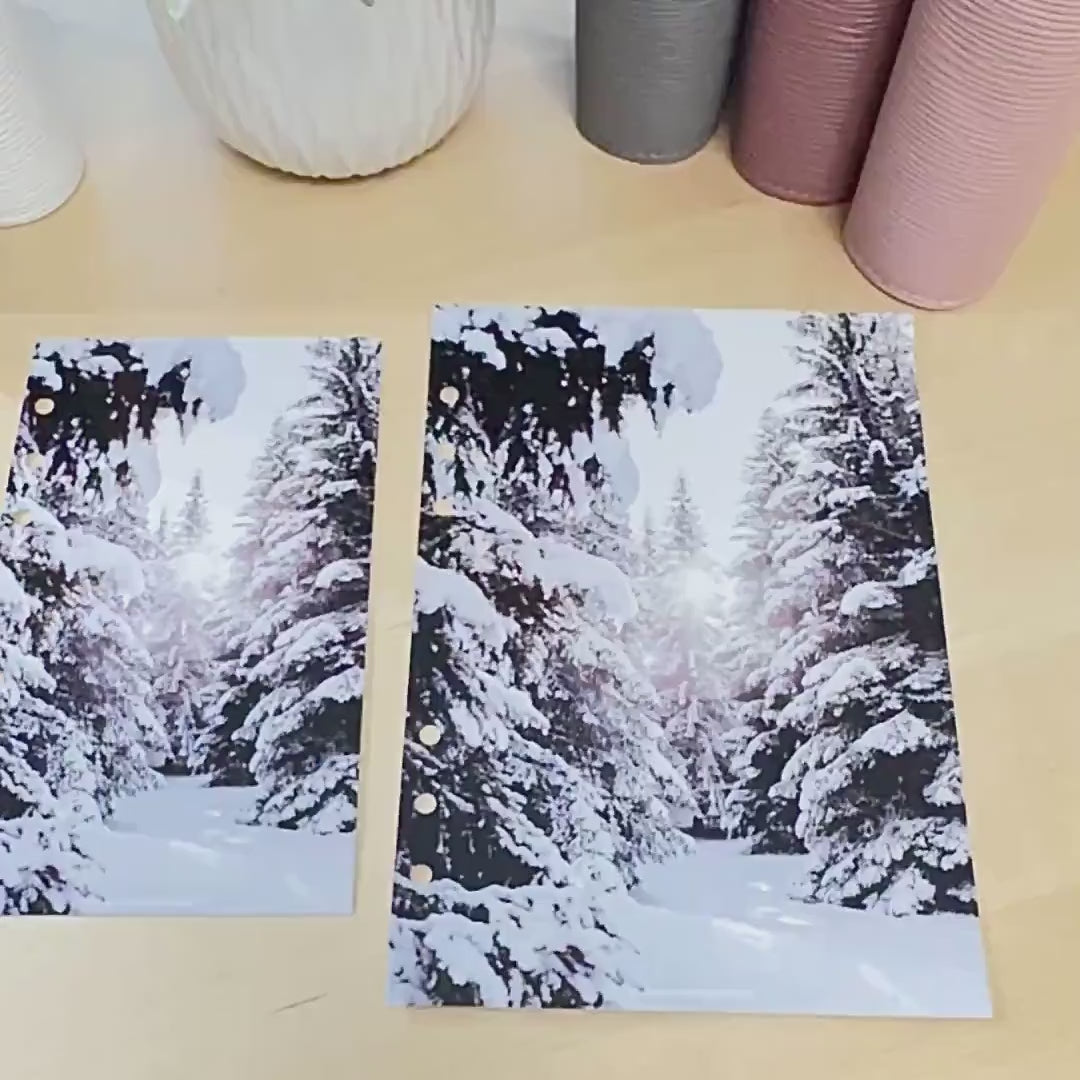 Winter Budget Binder Dashboard: A5/A6 Cash Stuffing Insert