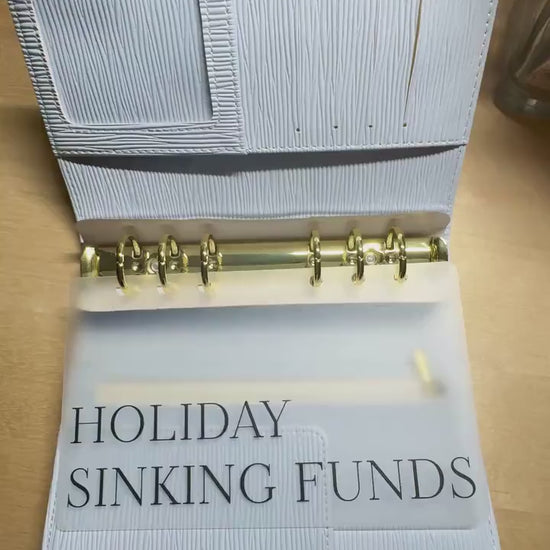 A6 Budget Binder Dashboards Dividers:  Laminated Vellum  Minimalist Sinking Funds Dashboards