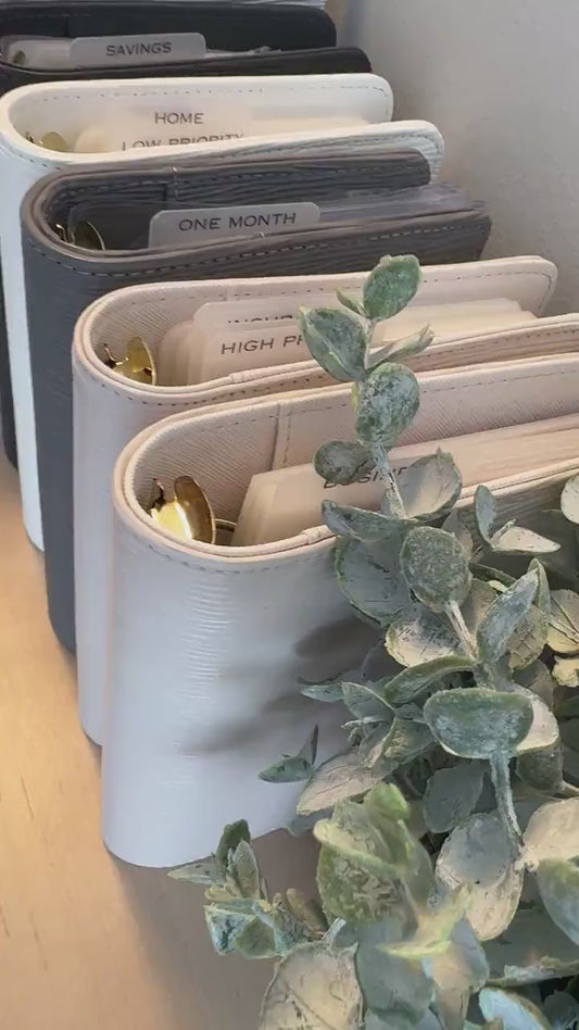 A5 Budget Binder Peekaboo Bookmark: Tabbed Dividers Laminated Vellum