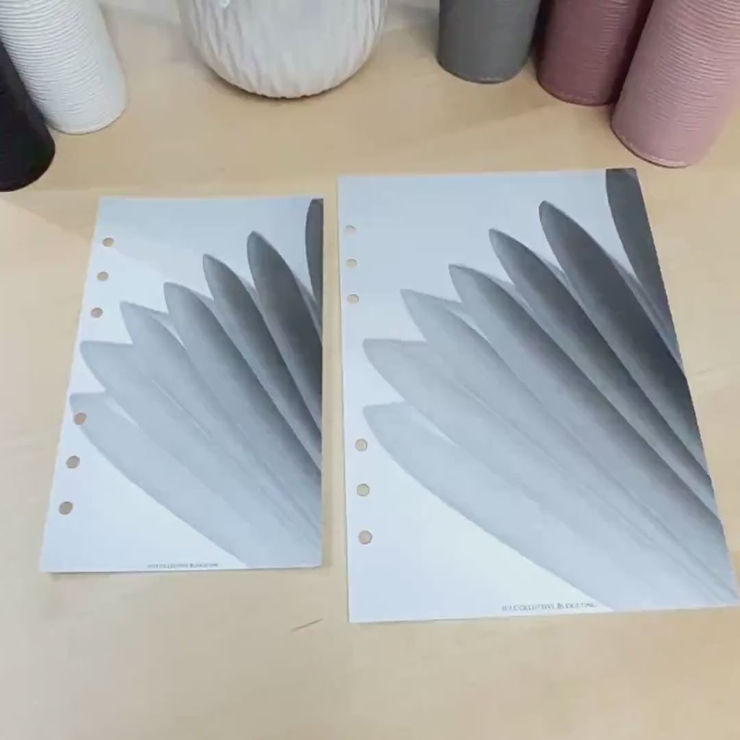 Paper Flower Budget Binder Dashboard Insert: A5/A6 Cash Stuffing Tool