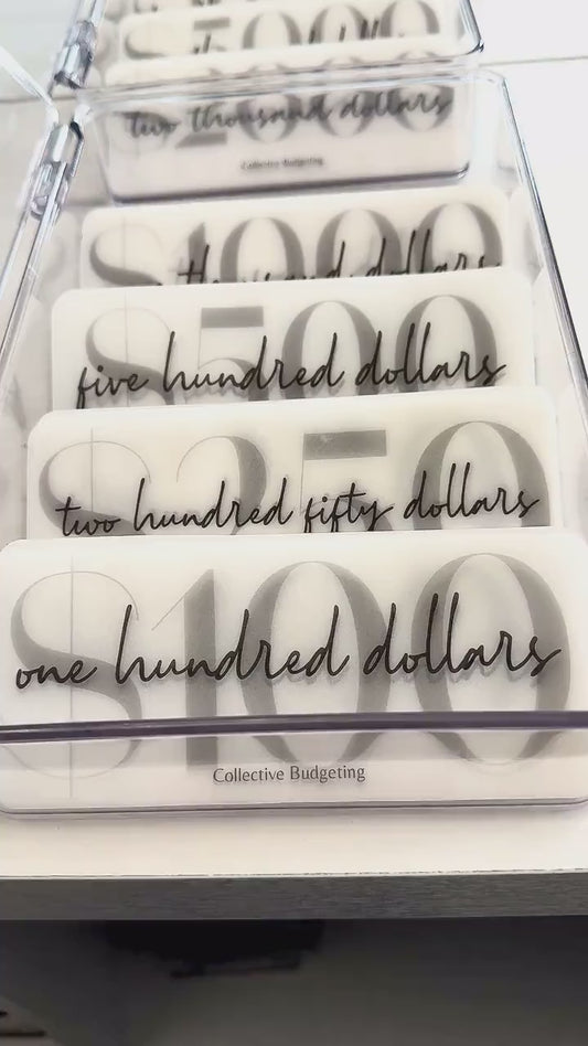 Denomination Placeholders/ Prop Money for Cash Stuffing, Budget Organizers, Budgeting Tools, Money Management Accessories