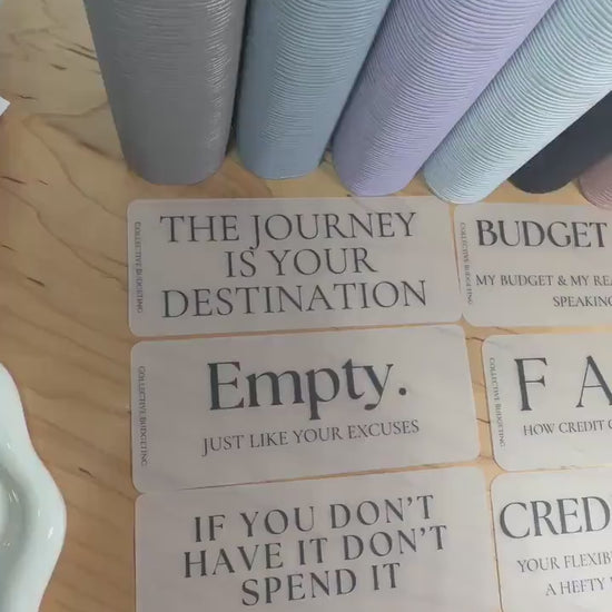 A5 A6 Sarcastic Budget Placeholders – Matte Vellum Cash Stuffing Motivational Binder Inserts